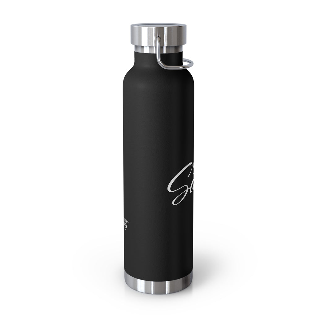 Sleek N Sassy New Signature Black Water Bottle, 22oz