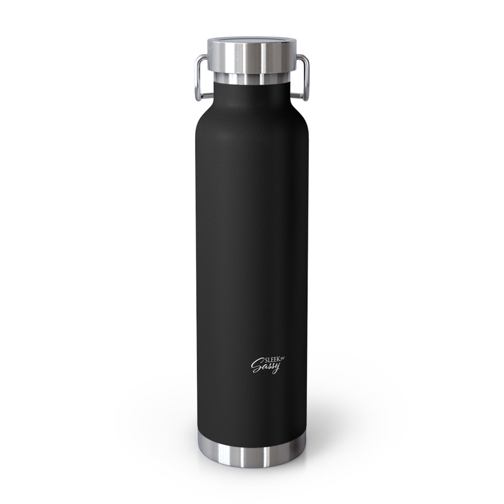 Sleek N Sassy New Signature Black Water Bottle, 22oz