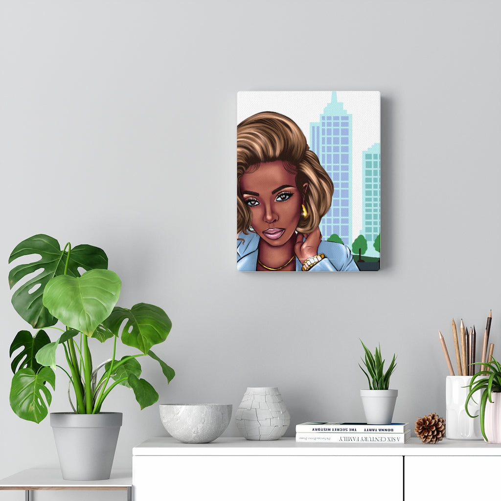 Goldie In The City - Canvas Wall Art