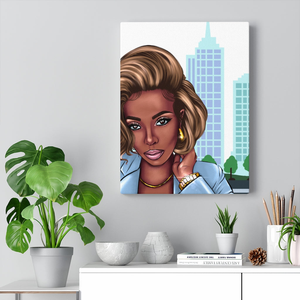 Goldie In The City - Canvas Wall Art
